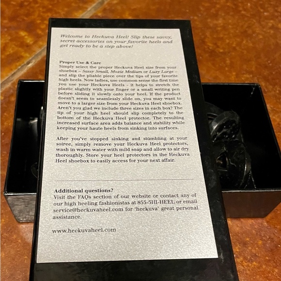 Heckuva Heel, Black, Three Sizes Included - Picture 3 of 5